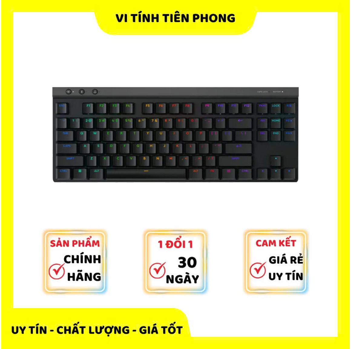 Bàn phím cơ Logitech G515 LightSpeed TKL Wireless Tactile switch