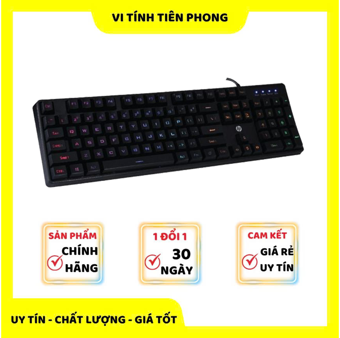 Bàn phím giả cơ Led HP K300