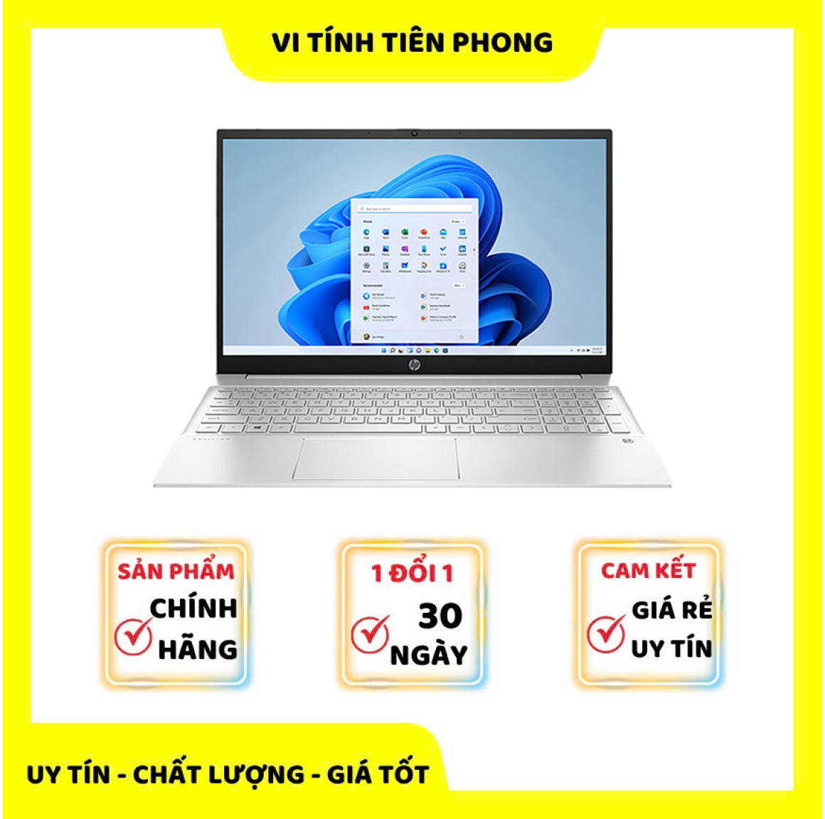 Laptop HP 15-fd0235TU 9Q970PA (Intel Core i5-1334U | 16GB | 512GB | Iris Xe Graphics | 15.6 inch FHD | Windows 11 | Natural silver)