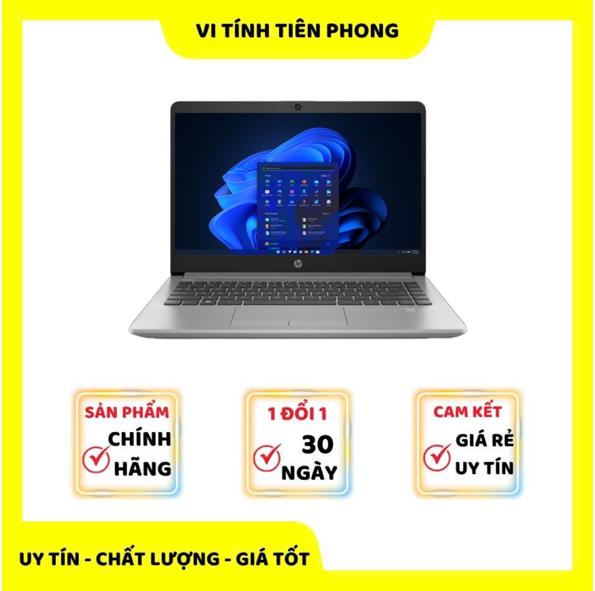 Laptop HP 240 G9 6L1Y1PA (Core i5-1235U | 8GB | 256GB | Iris Xe Graphics | 14 inch FullHD | Windows 11 Home | Bạc)