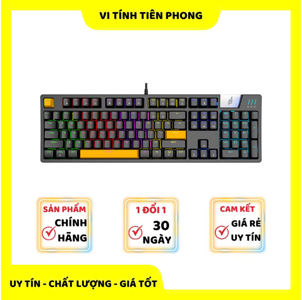 Bàn phím cơ E-DRA EK316 Black Red switch