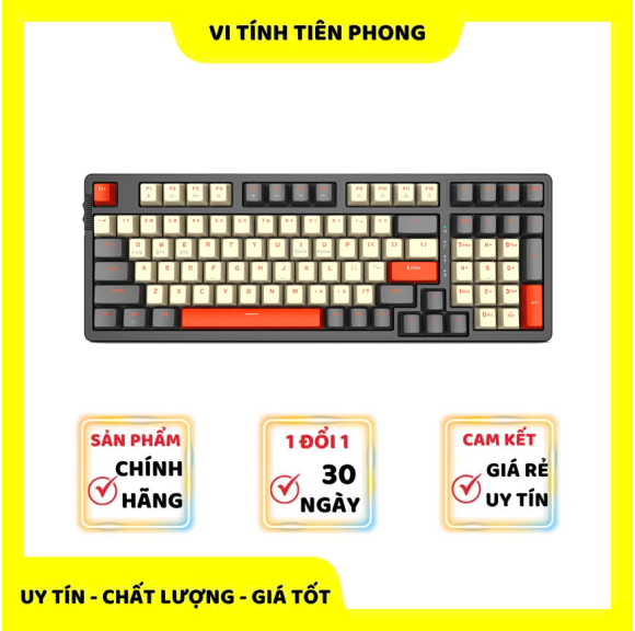 Bàn phím cơ E-DRA EK398L Wireless Alpha Blue switch