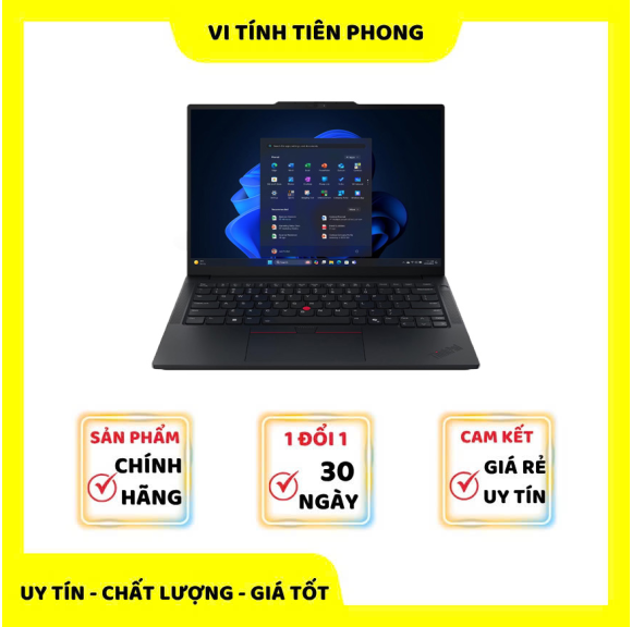 Laptop Lenovo ThinkPad E14 Gen 7 21SX002QVA (Intel Core Ultra 5 225U | 16GB | 512GB | 14 inch WUXGA | Intel Graphics | NoOS | Đen)