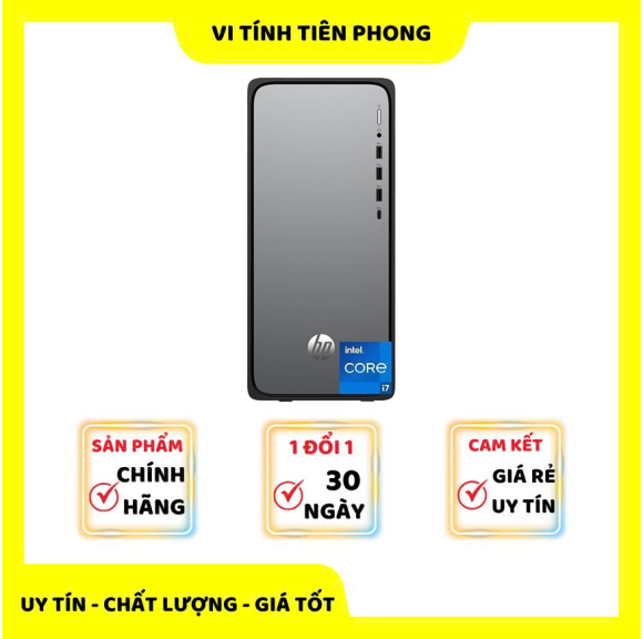 Máy tính để bàn HP OmniDesk M02-0020d C16DMPA (Intel Core i7-14700 | 16GB | 512GB SSD | Intel UHD Graphics | Wi-Fi 6 | Bluetooth 5.4 | Keyboard | Mouse | Windows 11 Home)
