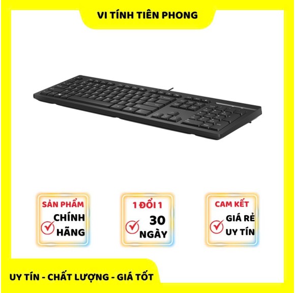Bàn phím văn phòng có dây HP 125 màu Đen (266C9AA)