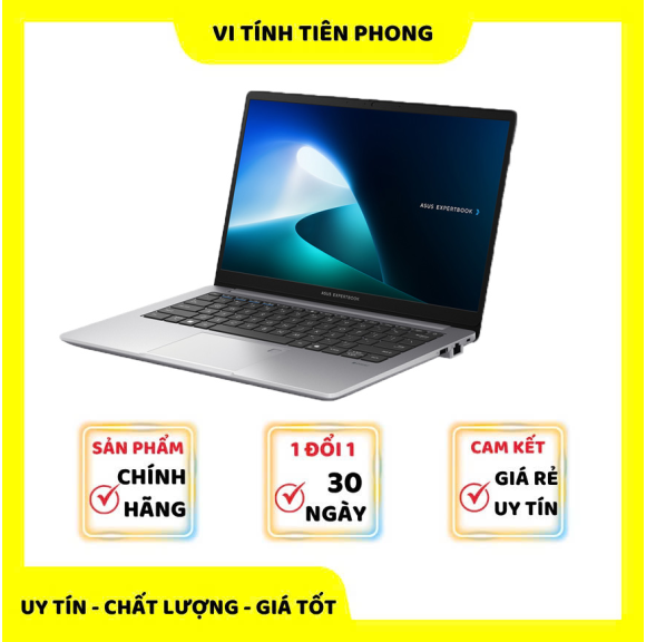 Laptop ASUS ExpertBook P1403CVA-i516-50W (Intel Core i5-13420H | Intel UHD | 14 inch FHD | 16GB | 512GB | Xám | Win 11)