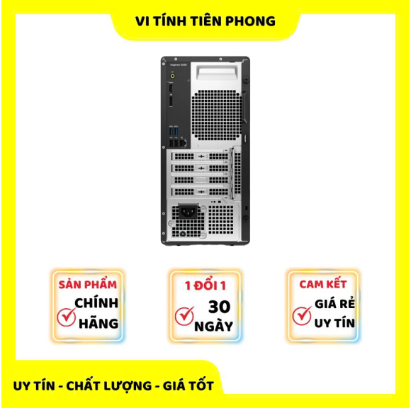 Máy tính để bàn đồng bộ Dell Inspiron 3030 71047524 (Intel Core i3-14100 | 8GB | 512GB | Intel UHD | Wifi + BT | Win11 | 1 year)