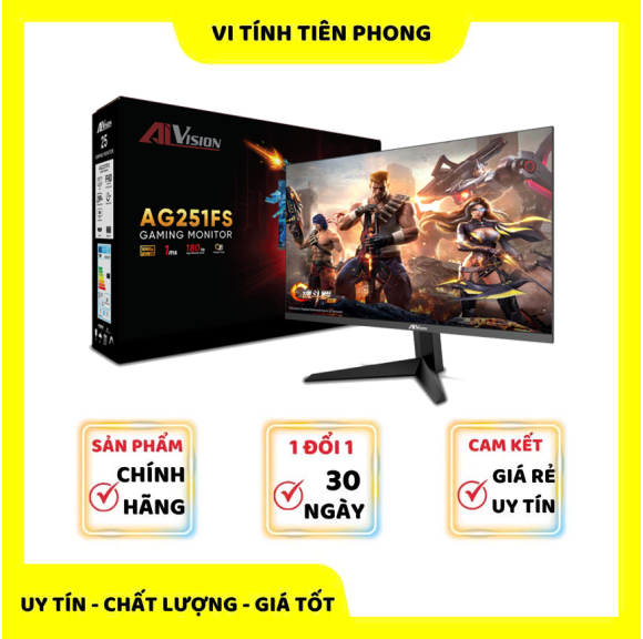 Màn Hình AiVision AG251FS (25inch / IPS / FHD / 180Hz / 1ms) - Đen