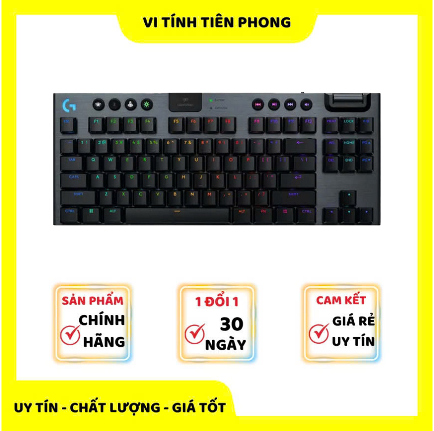 Bàn phím Logitech G915 X Lightspeed TKL Low-Profile Wireless Black