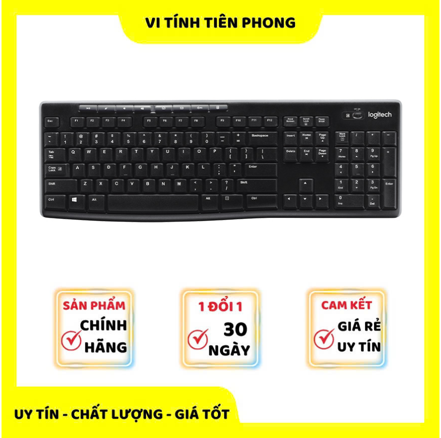 Bàn phím wireless Logitech K270